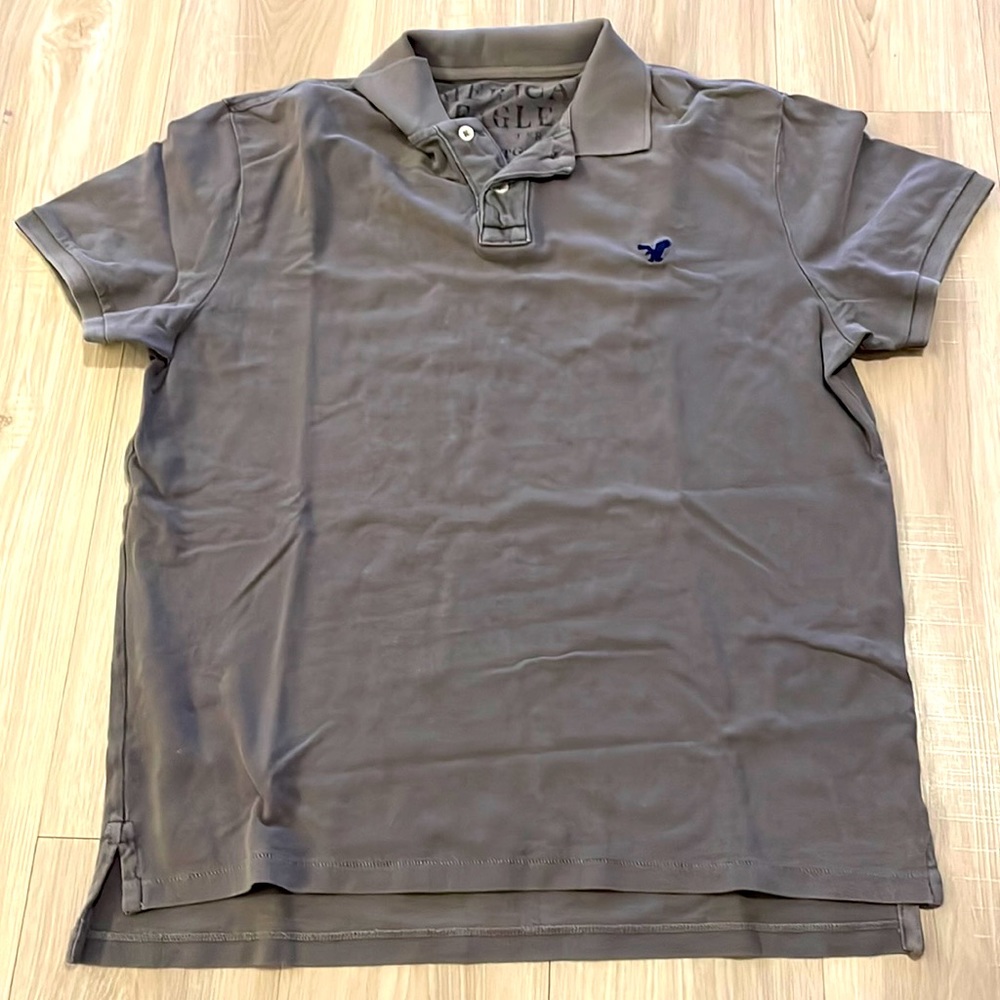 Grey polo shirt